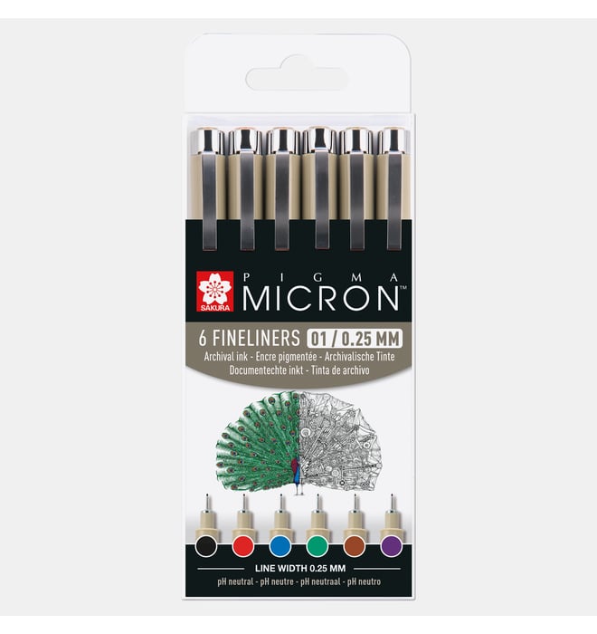 Sakura Micron 01 set 6 Sakura Micron 01 set 6