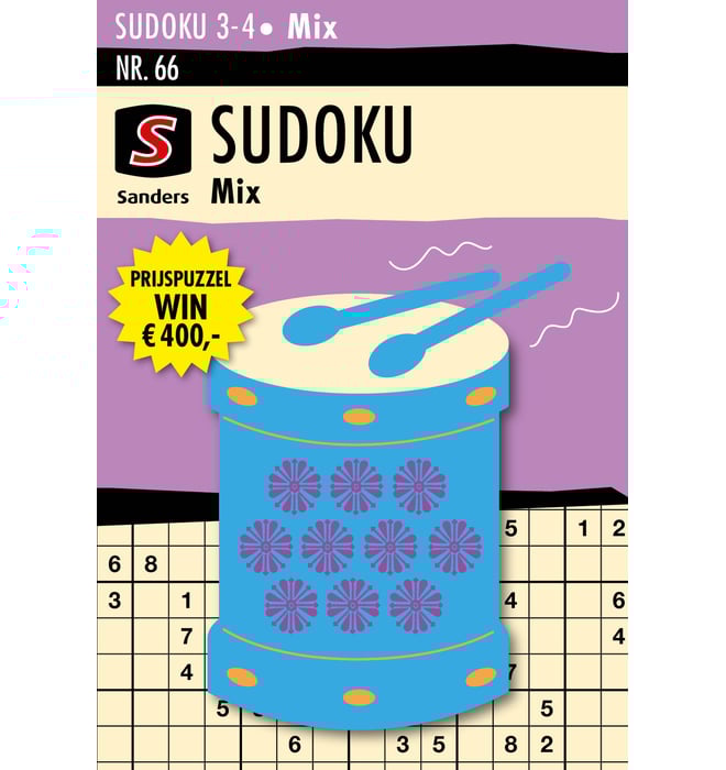 Sudoku 3-4* Mix editie 66 Sudoku 3-4* Mix editie 66