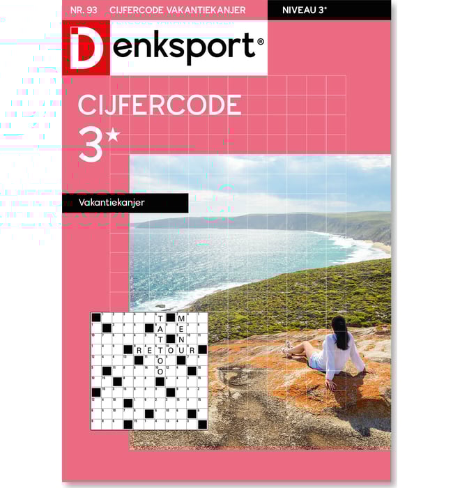Cijfercode 3* vakantiekanjer editie 93