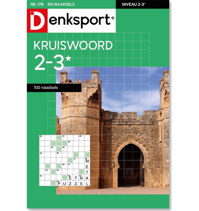 Kruiswoord 2-3* 100 raadsels editie 178 Kruiswoord 2-3* 100 raadsels editie 178