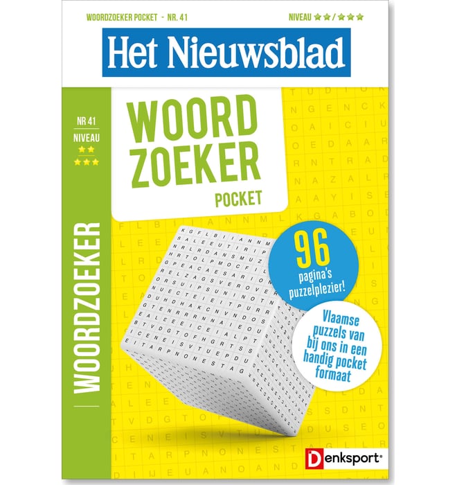 Het Nieuwsblad Woordzoeker Pocket editie 41 Het Nieuwsblad Woordzoeker Pocket editie 41