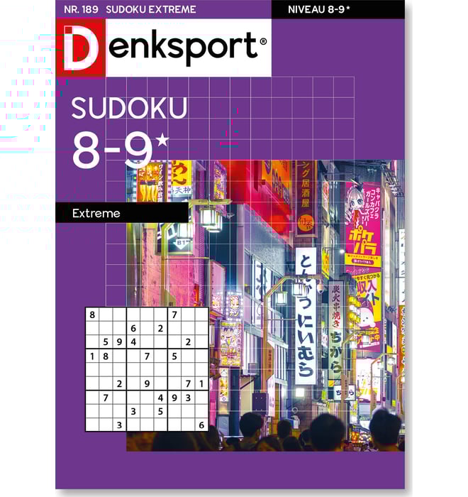 Sudoku 8-9* extreme editie 189 Sudoku 8-9* extreme editie 189