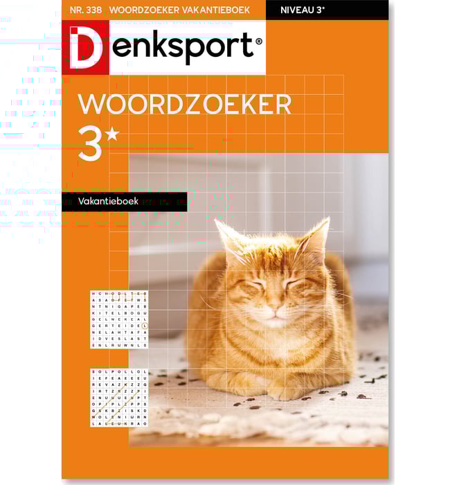 Woordzoeker 3* vakantieboek