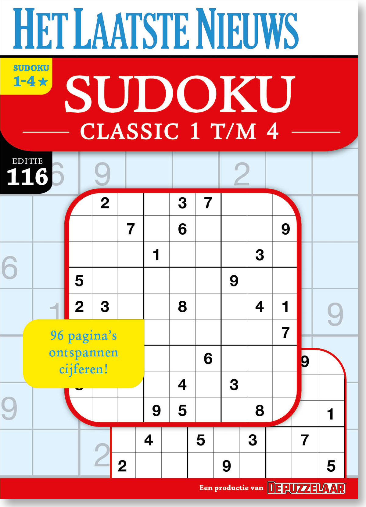 Het Laatste Nieuws - Sudoku 1-4* Classic editie 116