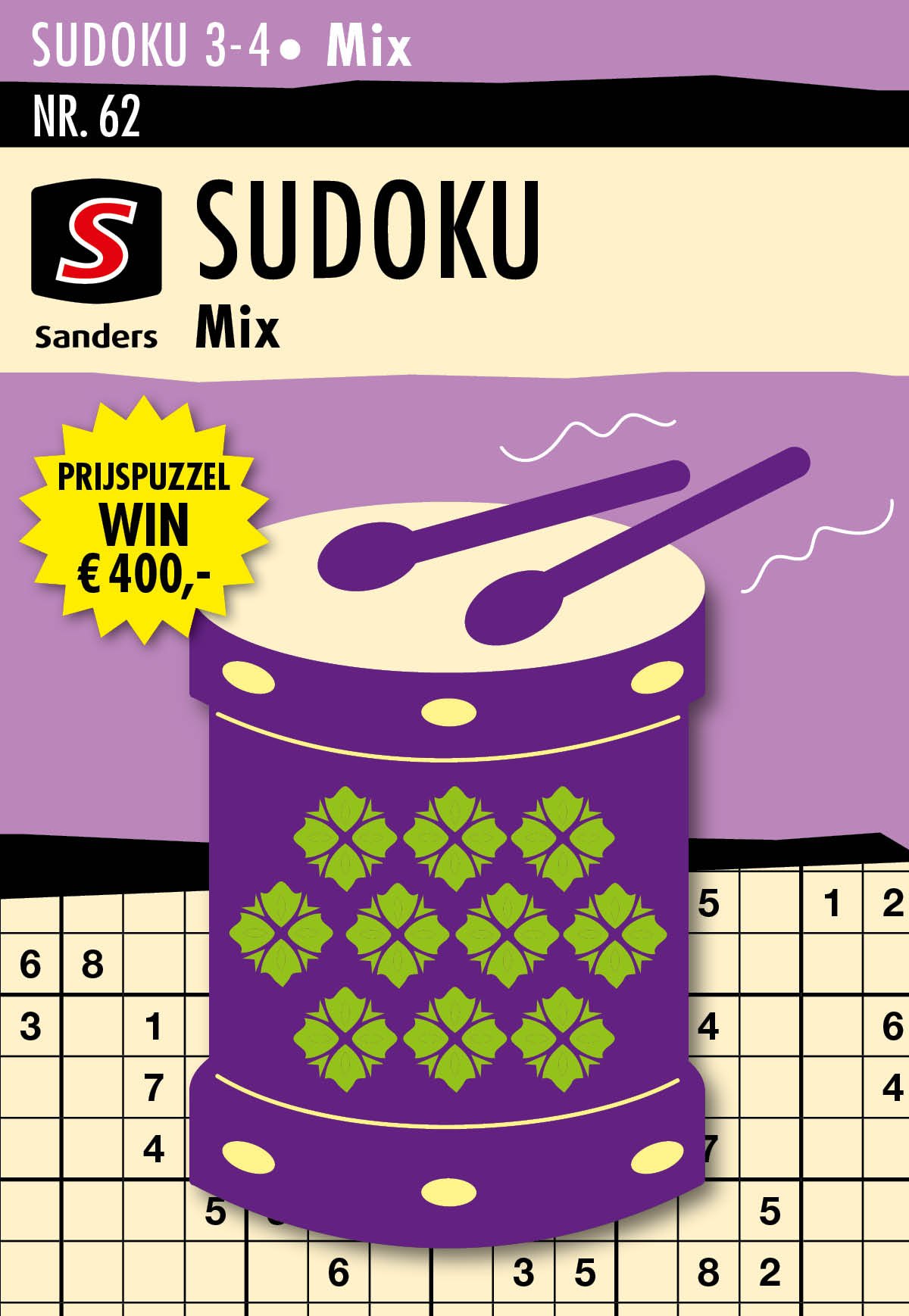 Sudoku 3-4* Mix editie 62