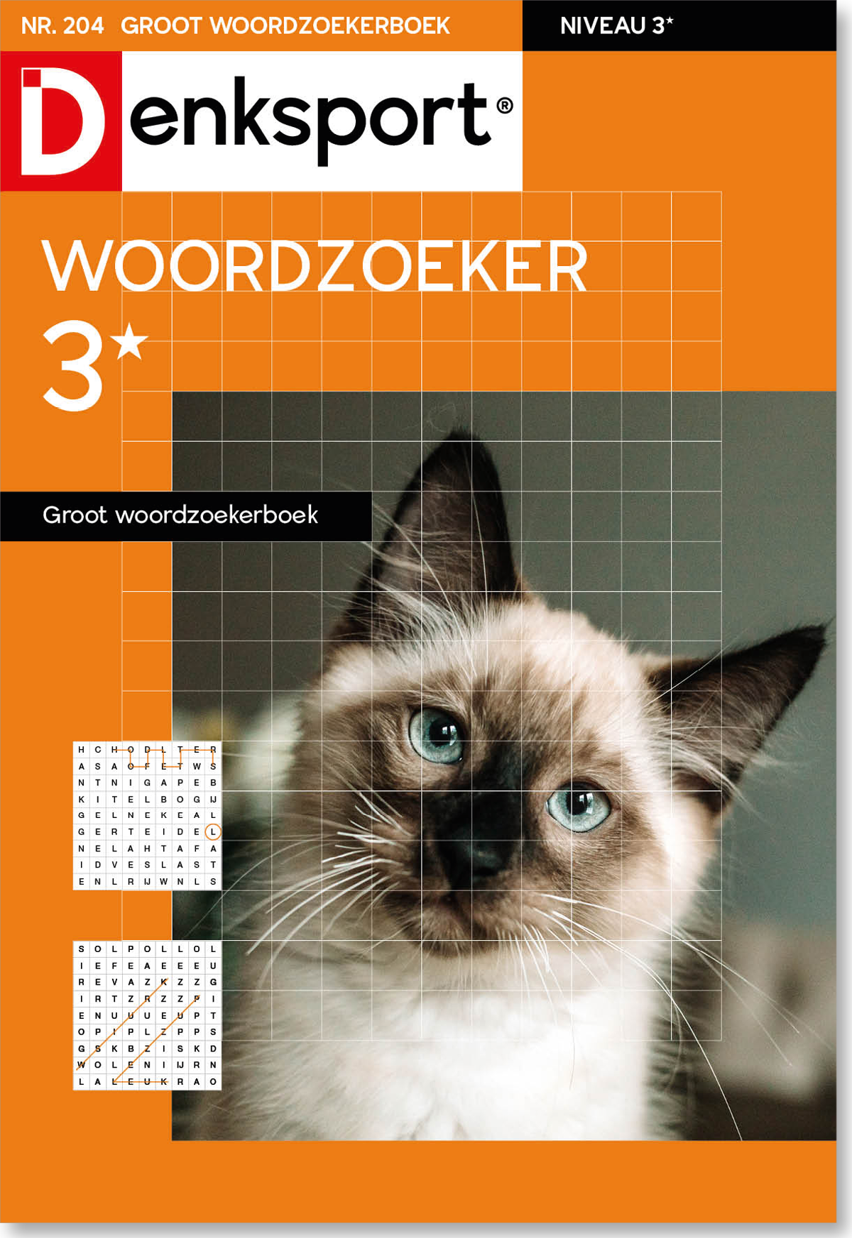 Woordzoeker 3* groot woordzoekerboek editie 204