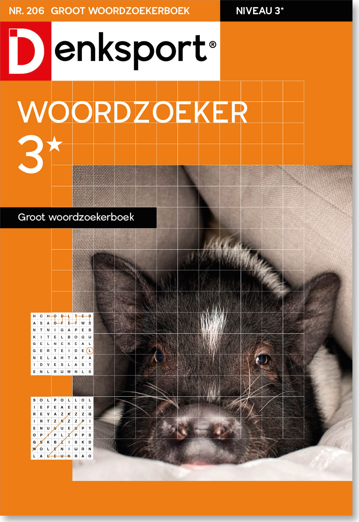 Woordzoeker 3* groot woordzoekerboek editie 206