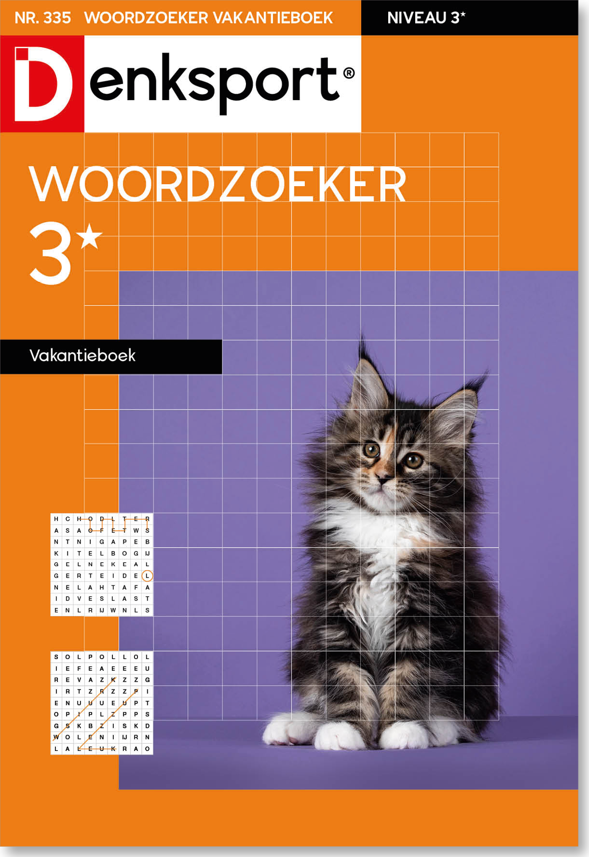 Woordzoeker 3* vakantieboek editie 335