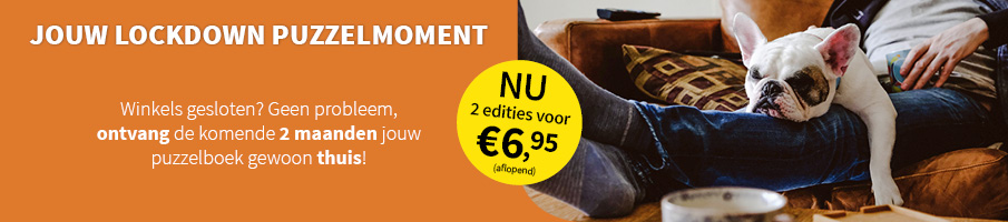 Jouw puzzelboek de komende 2 maanden gewoon thuis op de mat! Jouw puzzelboek de komende 2 maanden gewoon thuis op de mat!