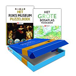 Cadeaubox Rijksmuseum & Grote Bosatlas puzzelboeken - Editie 1