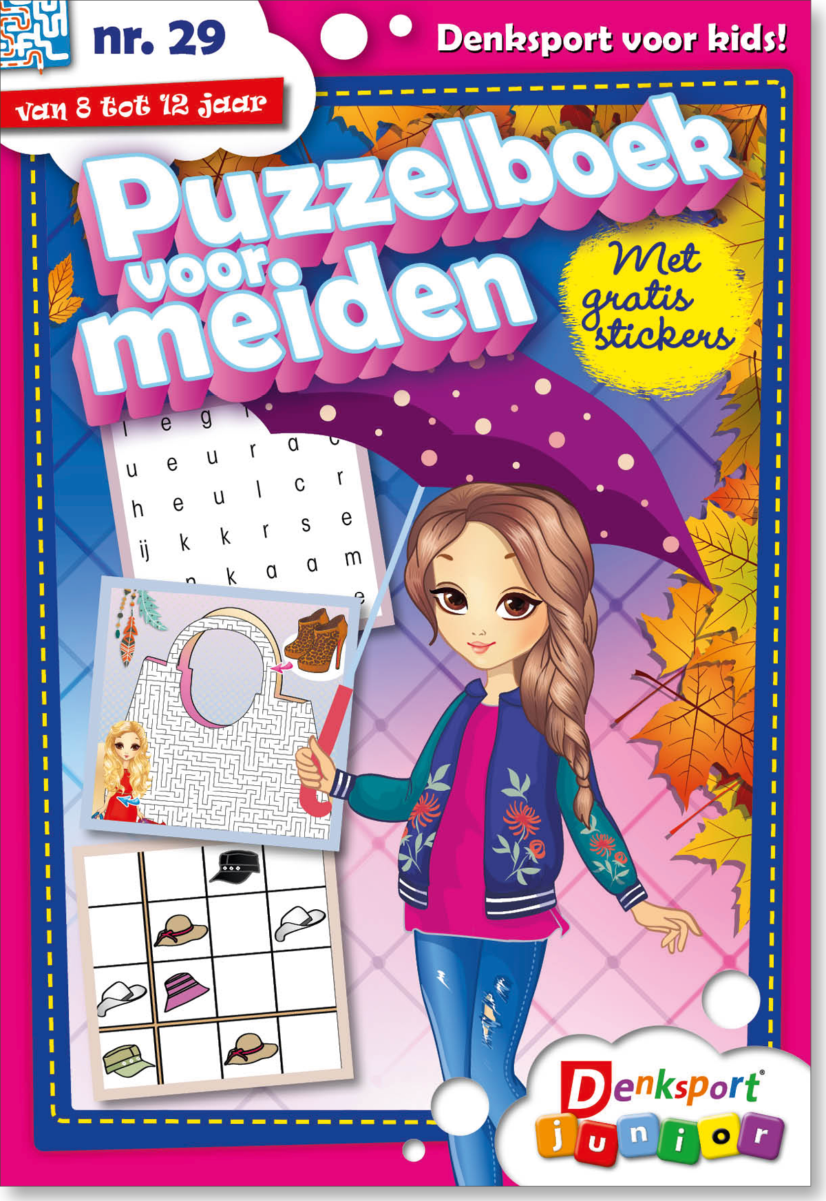 Laboratorium Kust Struikelen Puzzelboek voor meiden | Edition 29 | Junior puzzel | Denksport Junior