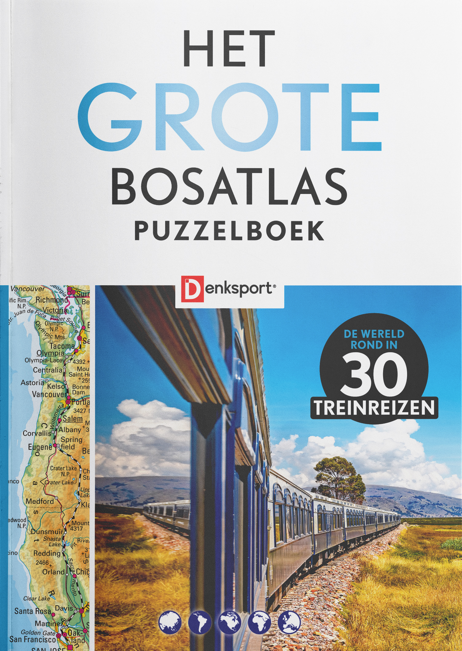 Het Grote Bosatlas Puzzelboek - Treinreizen