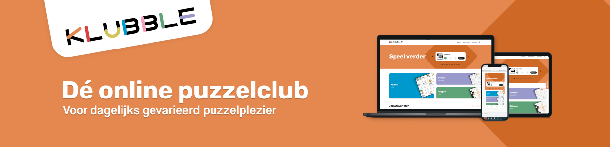 Klubble is dé online puzzelclub met dagelijks gevarieerde nieuwe puzzels